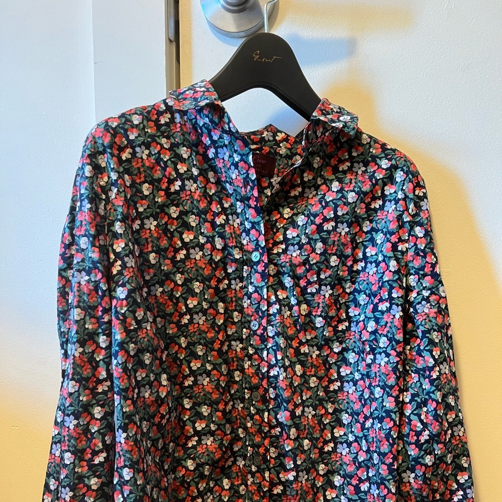 Jcrew X Liberty shirt+cardigan